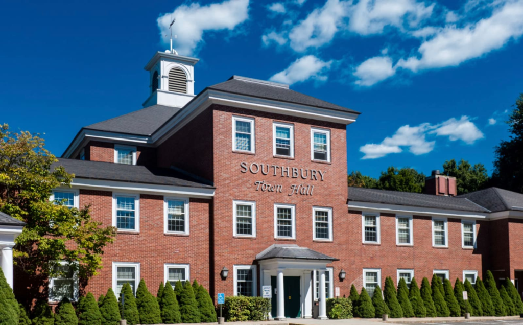 Southbury Town Hall in Southbury, Connecticut