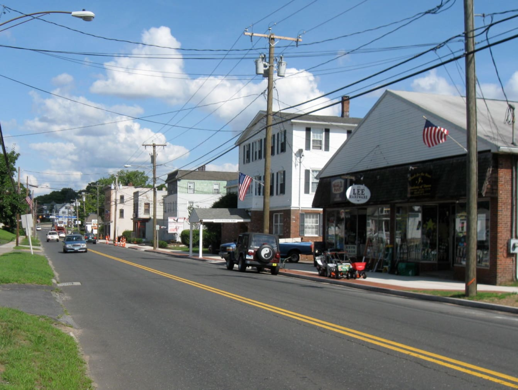 Village view in Terryville, Connecticut